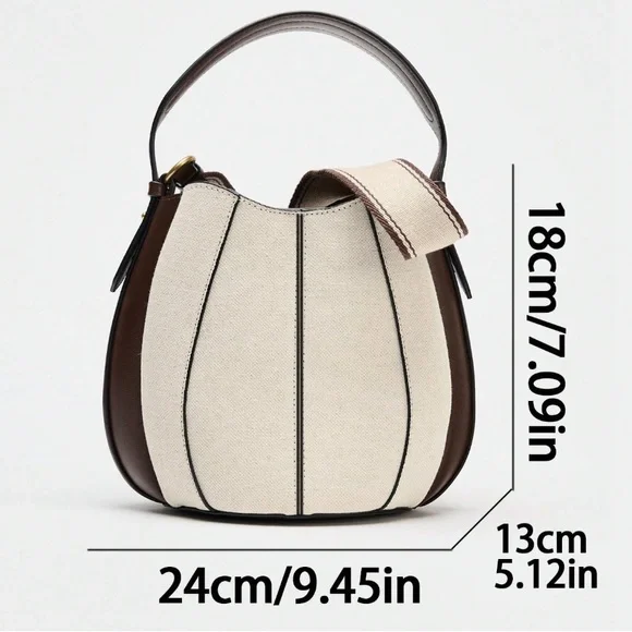 🆕 Top Handle Bucket Shoulder Bag - Picture 5 of 12